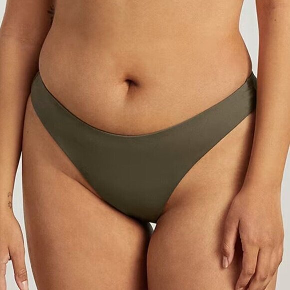 Everlane Women's NWT Beech Dusk The Thigh-High Bikini Swim Bottom Small/W27.25 - Picture 10 of 12